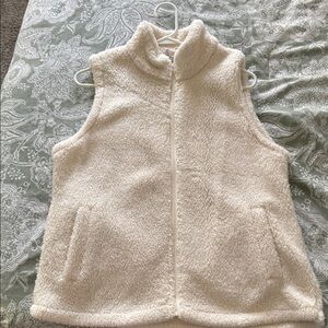 Maurices Cream Fleece Vest